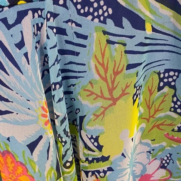 Vintage Don Luis De Espana Multicolor Funky Floral Print Flowy Maxi Dress S/M - Picture 10 of 12